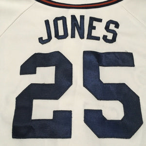 MLB ATLANTA BRAVES CHIPPER JONES AUTHENTIC MAJESTIC YOUTH JERSEY SIZE MEDIUM