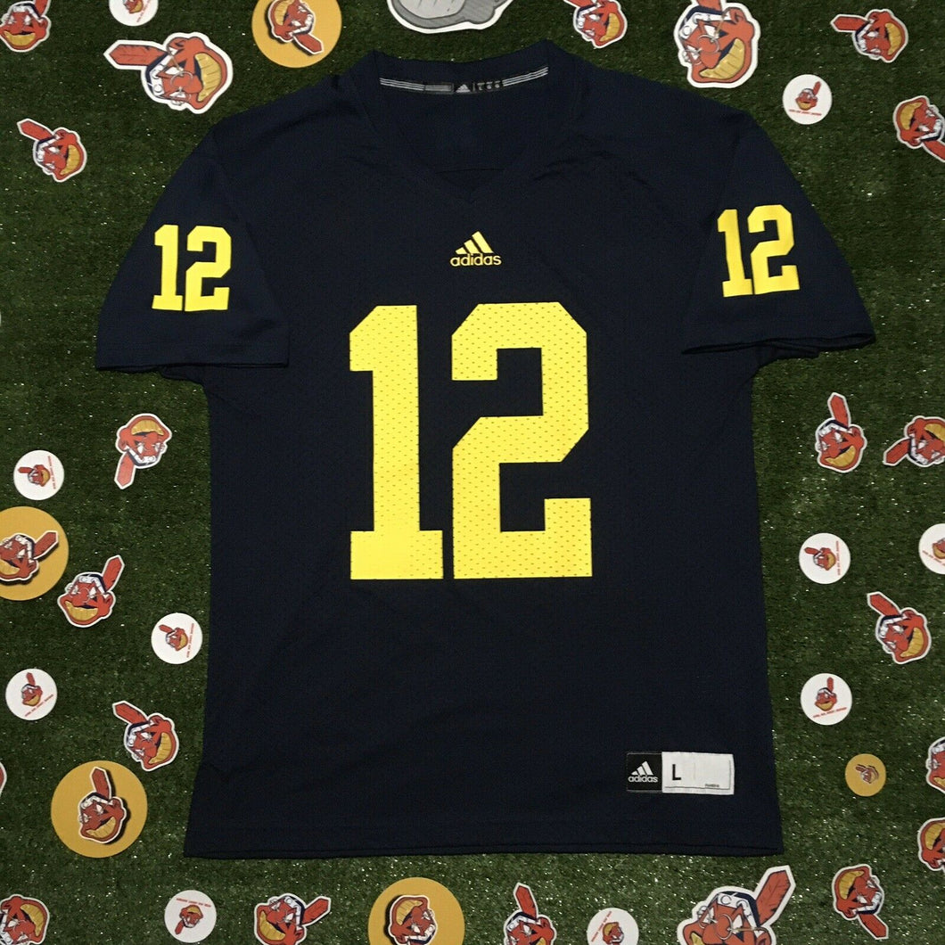 Adidas Michigan WOLVERINES #16 Denard ROBINSON Football Jersey Men's Size Large