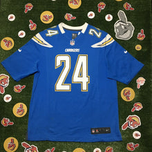 Load image into Gallery viewer, NFL Chargers Mathews # 24 Size Large Nike On Field - San Diego Chargers Blue