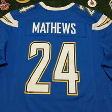 Load image into Gallery viewer, NFL Chargers Mathews # 24 Size Large Nike On Field - San Diego Chargers Blue