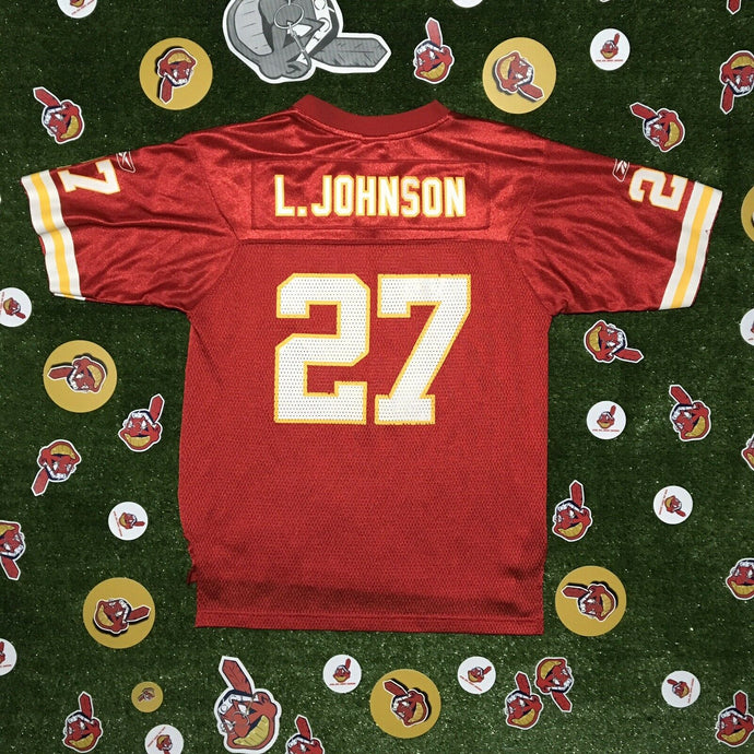 Kansas City Chiefs Larry Johnson Reebok NFL Jersey Youth Large Home Super Bowl