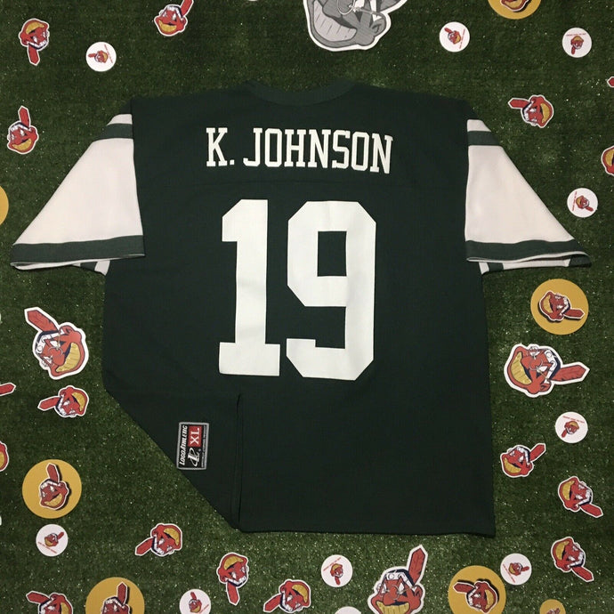 Logo Athletic New York Jets KEYSHAWN JOHNSON 19 Rookie Jersey Men XL GREEN NY