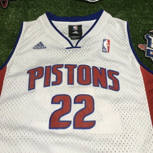 Adidas Authentic Tayshaun Prince Detroit Pistons NBA Jersey Youth Size Large