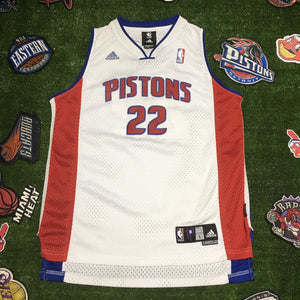 Adidas Authentic Tayshaun Prince Detroit Pistons NBA Jersey Youth Size Large