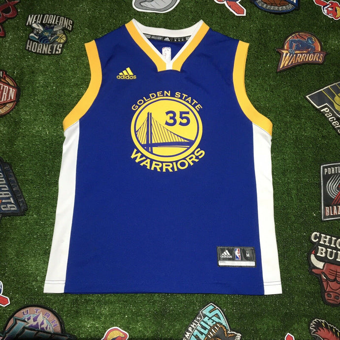 Adidas KEVIN DURANT #35 Golden State Warriors Basketball Jersey Youth M