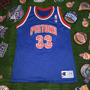 Champion Jersey Grant Hill Detroit Pistons Youth NBA Basketball Size Large