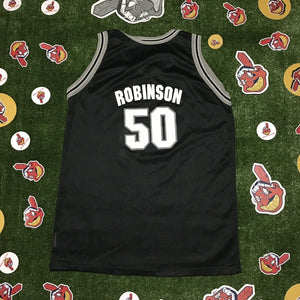 Vintage San Antonio Spurs #50 David Robinson Champion NBA Jersey Youth L 14-16