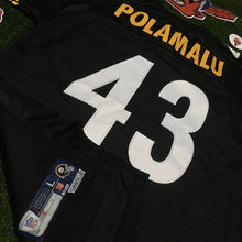 Load image into Gallery viewer, Authentic NFL PITTSBURGH STEELERS Youth Large Jersey Troy POLAMALU #43 REEBOK