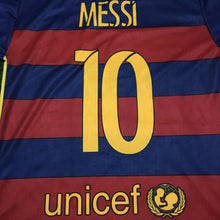 Load image into Gallery viewer, Barcelona FC Lionel Messi Jersey Men&#39;s SIze Medium Fifa 2015