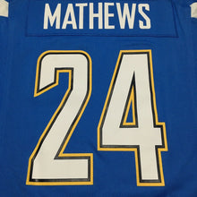 Load image into Gallery viewer, NFL Chargers Mathews # 24 Size Large Nike On Field - San Diego Chargers Blue