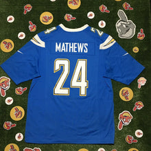 Load image into Gallery viewer, NFL Chargers Mathews # 24 Size Large Nike On Field - San Diego Chargers Blue