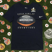 Load image into Gallery viewer, The Nike Tee Super Bowl 50 Denver Broncos Champions Navy Shirt Men Small