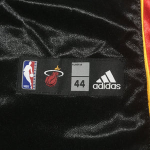 Adidas Authentic Miami Heat LeBron James #6 Sewn Jersey Size 44 Black/Red.