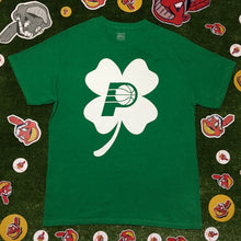 Load image into Gallery viewer, Indiana Pacers St. Patrick’s Day Lucky Clover T-Shirt Men’s Large