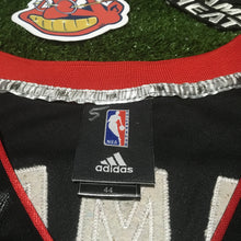 Load image into Gallery viewer, Adidas Authentic Miami Heat LeBron James #6 Sewn Jersey Size 44 Black/Red.